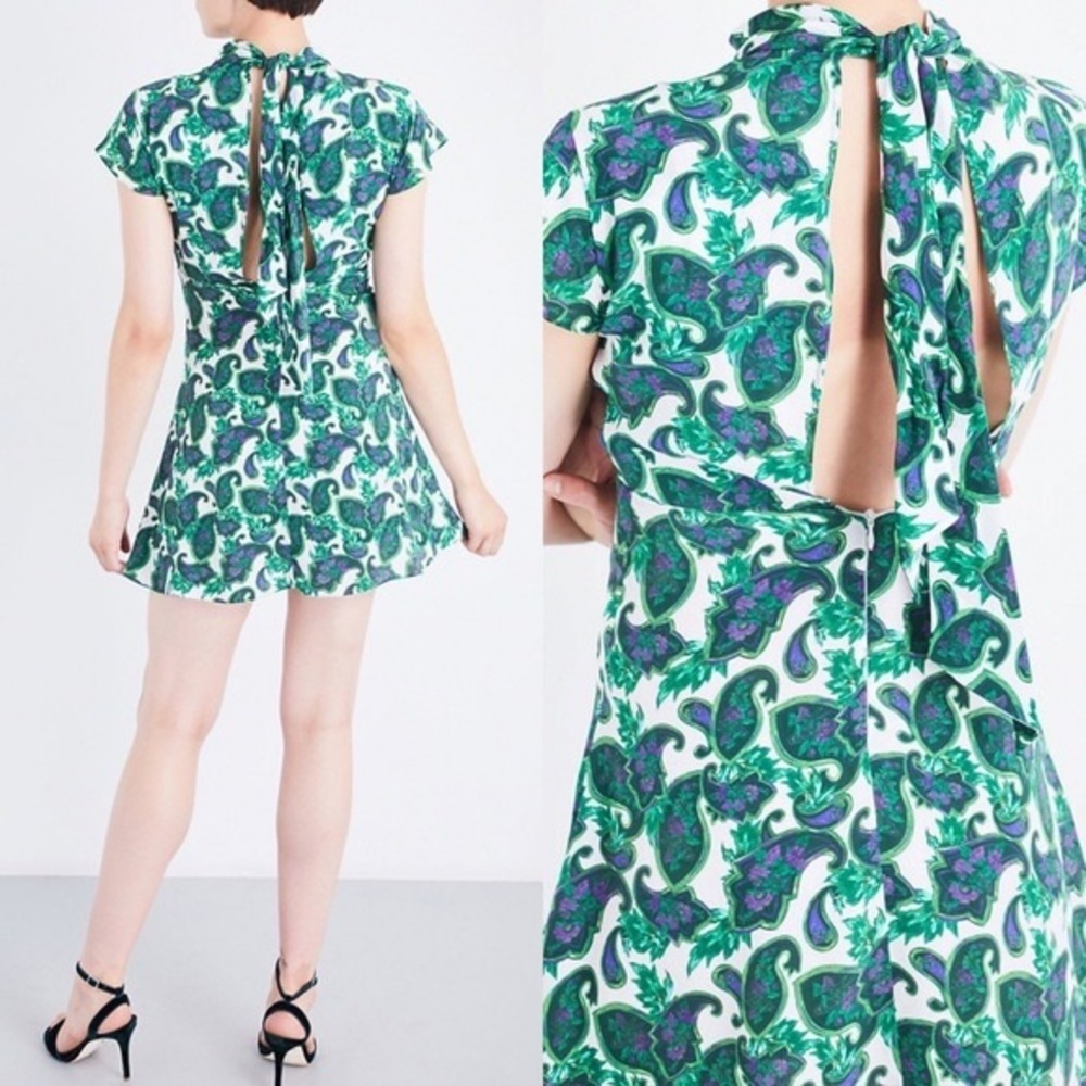 Sandro Silk Paisley Dress Small